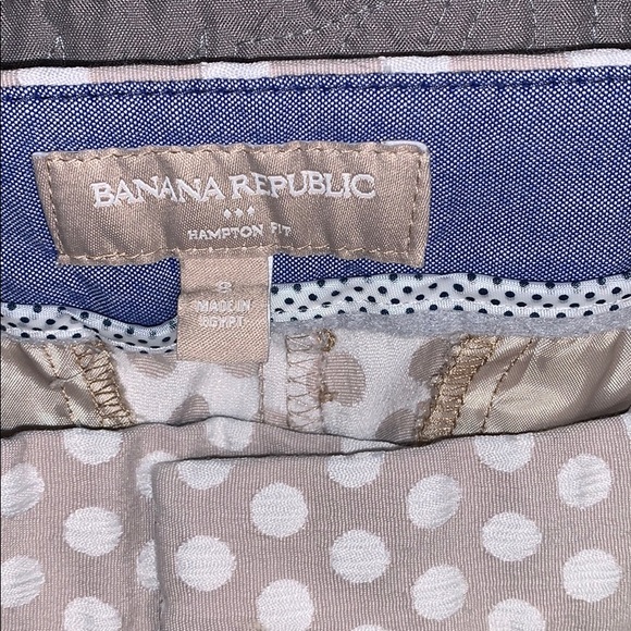 Banana Republic Cream & White Polka Dot Dress Pant - Picture 4 of 8